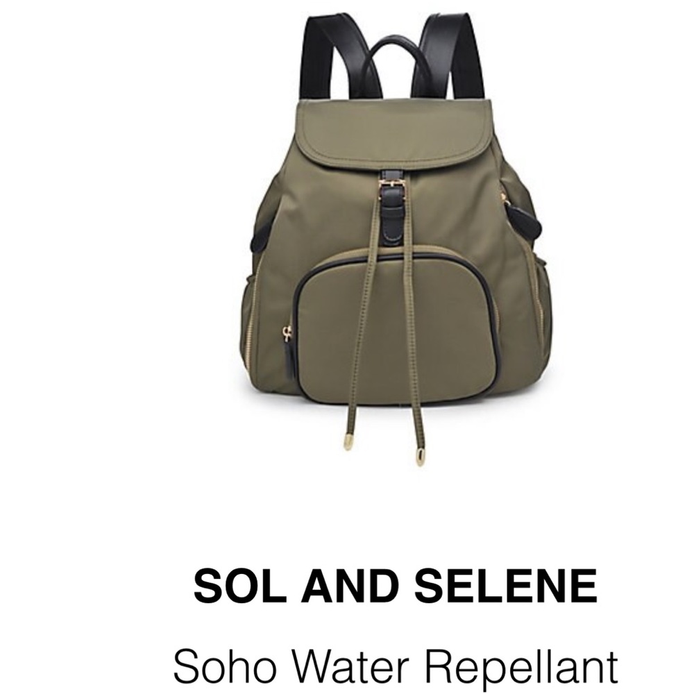 Sol and Selene water repellent backpack
